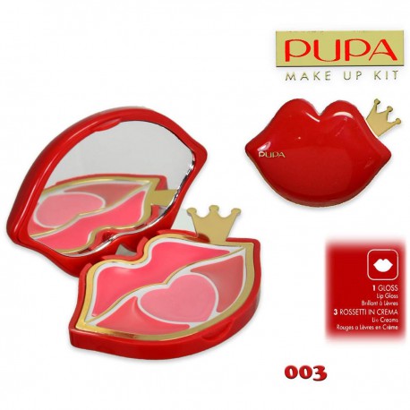 8011607265985 - PUPA SET MAQUILLAJE LABIOS IL BACIO 003 - BRILLO DE LABIOS