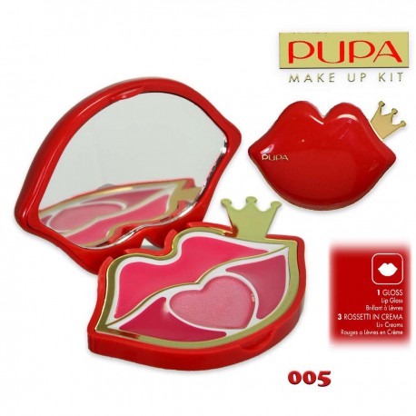 8011607266005 - PUPA SET MAQUILLAJE LABIOS IL BACIO 005 - BRILLO DE LABIOS