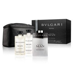 7833204908350 - BVLGARI MAN EXTREME EAU DE TOILETTE 100ML + AFTER SHAVE BALM 75ML + SHOWER GEL 75ML + NECESER - PERFUMES