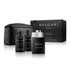 7833204908420 - BVLGARI MAN BLACK COLOGNE EAU DE TOILETTE 100ML + AFTER SHAVE BALM 75ML + SHOWER GEL 75ML + NECESER - PERFUMES