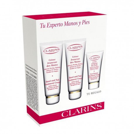 3380810190717 - CLARINS HAND TREATMENT CREAM 2X100ML + FOOT CREAM 30ML - MANICURA