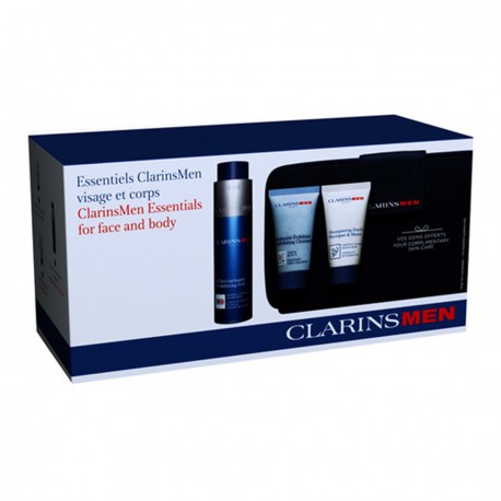 3380810146165 - CLARINS MEN REVITALIZING GEL 50ML + EXFOLIANT CREAM 30ML + CHAMPU 30ML + NECESER - HIGIENE CORPORAL