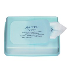 7292381670320 - SHISEIDO PURENESS REFRESHING CLEANSING SHEETS ALCOHOL FREE 30UDS. - LECHE LIMPIADORA