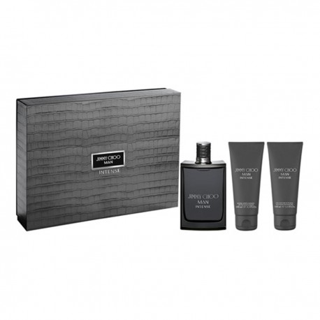 3386460084529 - JIMMY CHOO MAN INTENSE EAU DE TOILETTE 100ML + AFTER SHAVE BALM 100ML + SHOWER GEL 100ML - PERFUMES