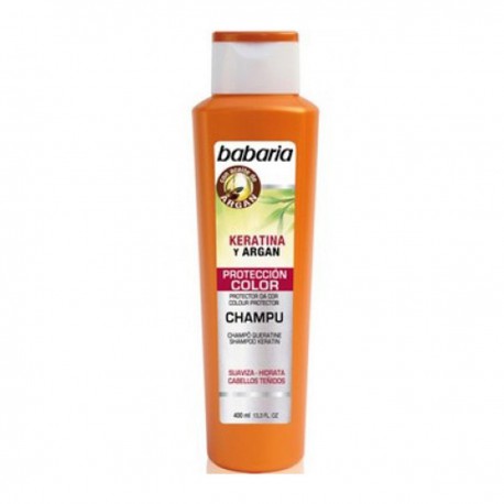 8410412021272 - BABARIA KERATINA Y ARGAN PROTECCION COLOR CHAMPU 400ML - CHAMPÚ