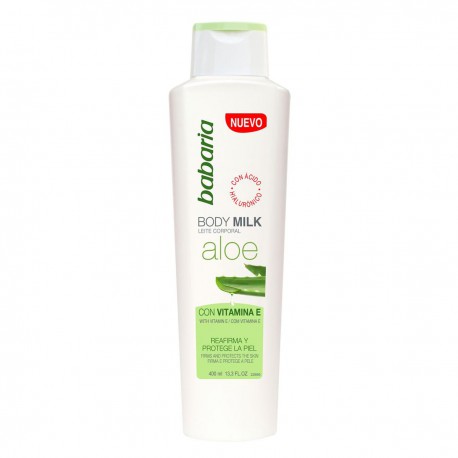 8410412020558 - BABARIA ALOE BODY MILK 400ML - HIDRATACION