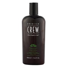 6693162152410 - AMERICAN CREW 3IN1 TEA TREE SHAMPOO,CONDITIONER AND BODY WASH 450ML - CHAMPÚ