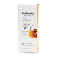 8410412020442 - BABARIA CONTORNO DE OJOS VENENO DE ABEJA ANTI-ARRUGAS EFECTO ALISANTE 15ML - LECHE LIMPIADORA