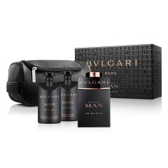 7833204910470 - BVLGARI MAN IN BLACK EAU DE PARFUM 100ML VAPORIZADOR + GEL DE BAÑO 75ML + AFTER SHAVE - PERFUMES