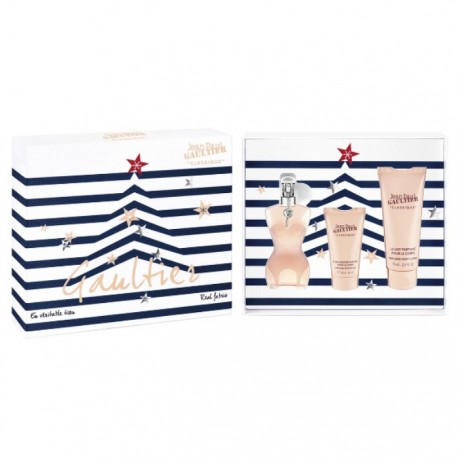 3423474720552 - JEAN PAUL GAULTIER CLASSIQUE EAU DE TOILETTE 50 ML VAPORIZADOR + BODY MILK75ML + GEL 3 - PERFUMES