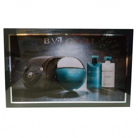 7833208651380 - BVLGARI AQVA MEN EAU DE TOILETTE 100ML VAPORIZADOR + AFTER SHAVE BALM 75ML + SHOWER GE - PERFUMES