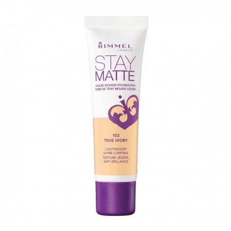 3607342675780 - RIMMEL STAY MATTE LIQUID MOUSSE FOUNDATION 103 TRUE IVORY - BASE MAQUILLAJE
