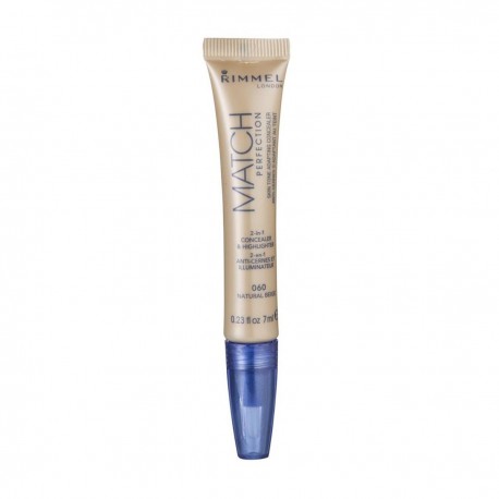 3607341811165 - RIMMEL MATCH PERFECTION 2IN1 CONCEALER & HIGHLIGHTER 060 NATURAL BEIGE - CORRECTOR