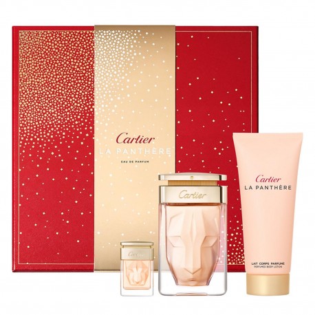 3432240501677 - CARTIER LA PANTHERE EAU DE PARFUM 75ML + PERFUMED BODY MILK 100ML + MINIATURA 6ML - PERFUMES