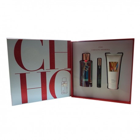 8411061901724 - CAROLINA HERRERA CH L'EAU EAU DE TOILETTE 100ML VAPORIZADOR + PERFUMED BODY LOTION 100 - PERFUMES