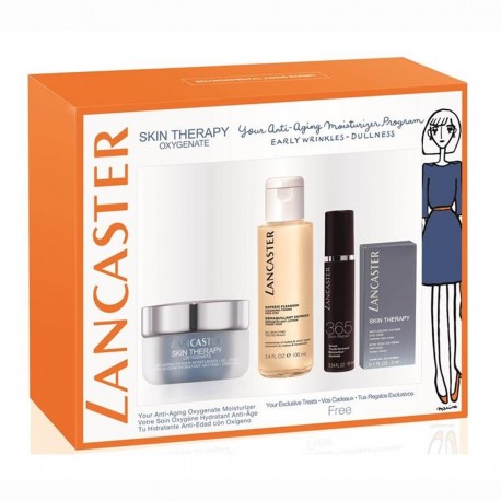 3614224160111 - LANCASTER SKIN THERAPY CREMA OXIGENADA 165ML + EXPRESS CLEANSER 100ML + 365 REPAIR SERUM 10ML + SKIN THERAPY EYE