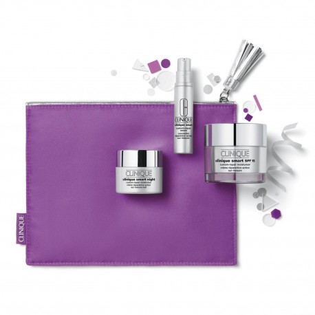 0207148887700 - SMART MOISTURIZER CREMA SPF15 + SMART NIGHT MOISTURIZER + SMART REPAIR SERUM + NECESER - HIDRATACION