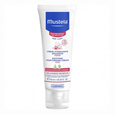 3504105029982 - MUSTELA FACE SOOTHING MOISTURIZING CREAM VERY SENSITIVE SKIN 40ML - BEBES Y MAMAS