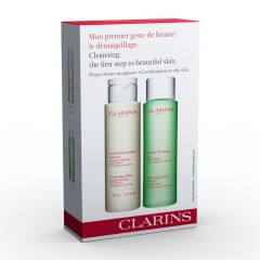 3380810223842 - CLARINS DEMAQUILLANT LECHE CORPORAL 200ML + LOTION TONIQUE PIEL MIXTA 200ML - ANTI-EDAD