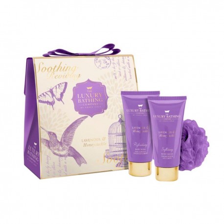 5055443687115 - GRACE COLE LAV&HONEY GEL DE BAÑO 100ML + CREMA CORPORAL 100ML + ESPONJA - HIGIENE CORPORAL