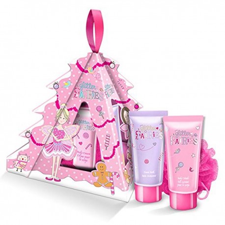 5055443690733 - GRACE COLE GLITTER FAIRIES ESPUMA 50ML + GEL 50ML + ESPONJA 1U - HIGIENE CORPORAL