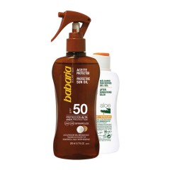 8410412705417 - BABARIA COCO ACEITE PROTECTOR SPF50 200ML + ALOE BALSAMO AFTER SUN 100ML - PROTECCION CORPORAL