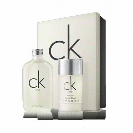 3614224932657 - CALVIN KLEIN ONE EAU DE TOILETTE 100ML VAPORIZADOR + DESODORANTE STICK 75GR. - PERFUMES