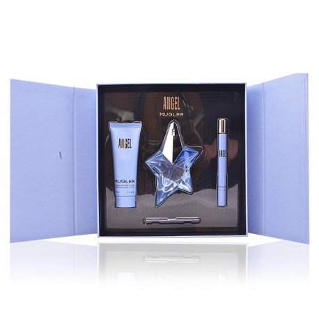 3439600028362 - THIERRY MUGLER ANGEL'EAU DE PARFUM RECARGABLE 25ML + LOCION 50ML + MINIATURA EAU DE PARFUM 7ML - PERFUMES