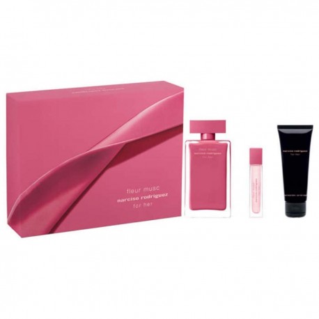 3423478952959 - NARCISO RODRIGUEZ MUSC FLEUR EAU DE PARFUM 100ML + BODY LOTION 75ML + SPRAY 10ML VAPORIZADOR - PERFUMES