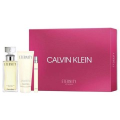 3614225552212 - CALVIN KLEIN ETERNITY WOMAN EAU DE PARFUM 100ML VAPORIZADOR + PERFUMED BODY LOTION 100 - PERFUMES