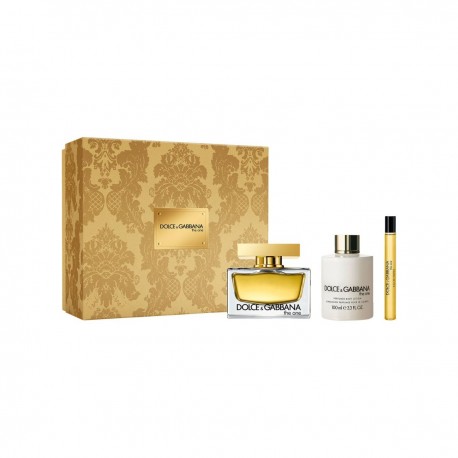 3423478414952 - DOLCE & GABBANA THE ONE EAU DE PARFUM 75ML VAPORIZADOR + PERFUMED BODY LOTION 10ML + M - PERFUMES