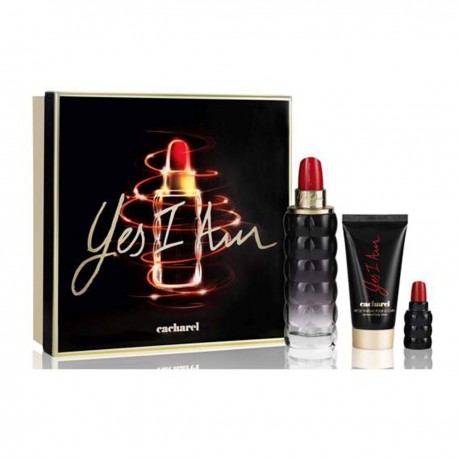 3614272359161 - CACHAREL YES I AM EAU DE PARFUM 75ML + PERFUMED BODY LOTION 50ML + MINIATURA EAU DE PARFUM 5ML - PERFUMES