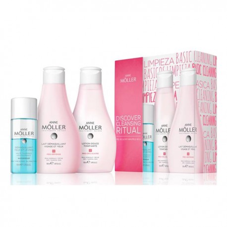 8423986034265 - ANNE MOLLER DESMAQUILLANTE PIEL SECA 100ML + LOCION 100ML + DESMAQUILLANTE OJOS 50ML - DESMAQUILLANTE ROSTRO