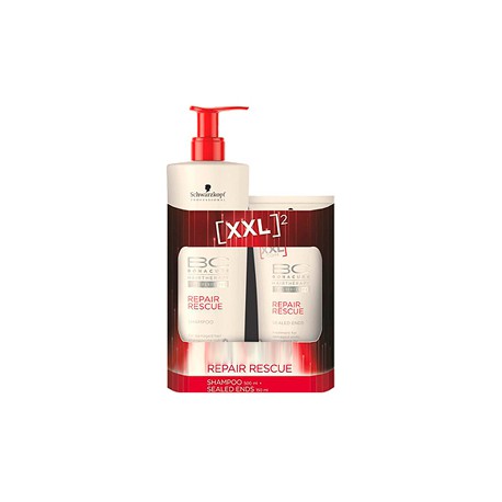 4045787260434 - SCHWARZKOPF BONACURE REPAIR RESCUE CHAMPU 500ML + REPARADOR PUNTAS 150ML - CHAMPÚ