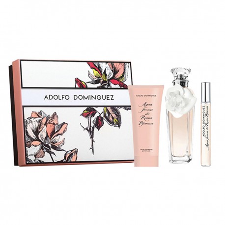 8410190603752 - ADOLFO DOMINGUEZ AGUA FRESCA DE ROSAS BLANCAS EAU DE TOILETTE 120ML VAPORIZADOR + BODY - PERFUMES