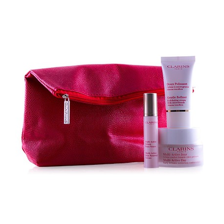 3380818665330 - CLARINS MULTI-ACTIVA PIELES SECAS 50ML + SERUM 10ML + EXFOLIANTE 15ML+ NECESER - ANTI-EDAD