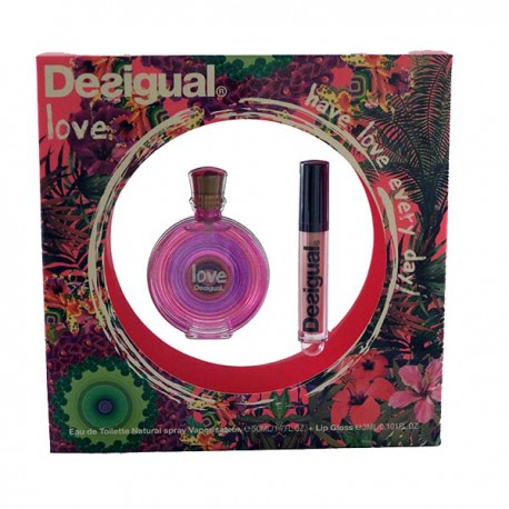 8434101098192 - DESIGUAL LOVE EAU DE TOILETTE 50ML VAPORIZADOR + LIP GLOSS 3ML - PERFUMES