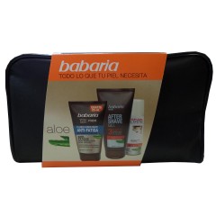 8410412706865 - BABARIA VITAL SKIN MEN FLUIDO HIDRATANTE ANTI-FATIGA 150ML + AFTER SHAVE GEL 150ML + ESPUMA DE AFEITAR + NECESER