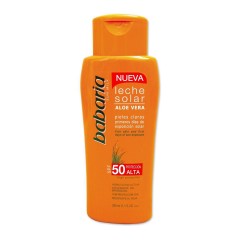 8410412029599 - BABARIA LECHE SOLAR ALOE VERA PIELES CLARAS PRIMEROS DIAS DE EXPOSICION SOLAR SPF50 PROTECCION ALTA 200ML - PROT