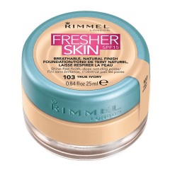 3614222753810 - RIMMEL FRESHER SKIN SPF15 NATURAL FINISH FOUNDATION 103 TRUE IVORY - BASE MAQUILLAJE