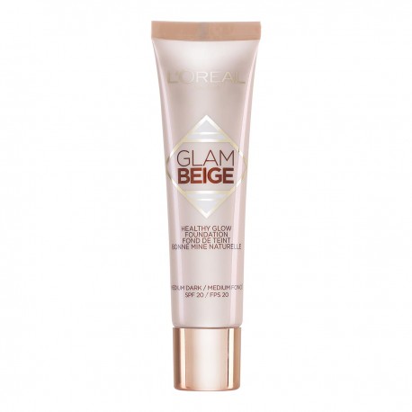 3600523371679 - L'OREAL GLAM BEIGE HEALTHY GLOW FOUNDATION 40 MEDIUM DARK - POLVOS COMPACTOS