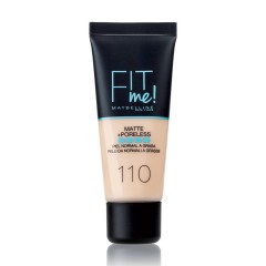 3600531325114 - MAYBELLINE FIT ME MATTE + PORELESS 110 PORCELAINE - BASE MAQUILLAJE