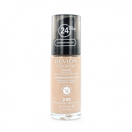 3099747000610 - REVLON COLORSTAY LIQUID OILY FOND DE TEINT 240 MED BEIGE 35.79GR - BASE MAQUILLAJE