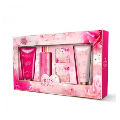 5055443656005 - COLE ROSE&PEONY ESPUMA + GEL DE BAÑO + CREMA CORPORAL+ PASTILLA EFERVESCENTE - HIGIENE CORPORAL