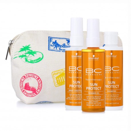 4045787365498 - SCHZARZKPOF BONACURE SUN PROTECT SHIMMER OIL 100ML + CHAMPU 100ML + SPRAY ACONDICIONADOR 100ML VAPORIZADOR - CHA