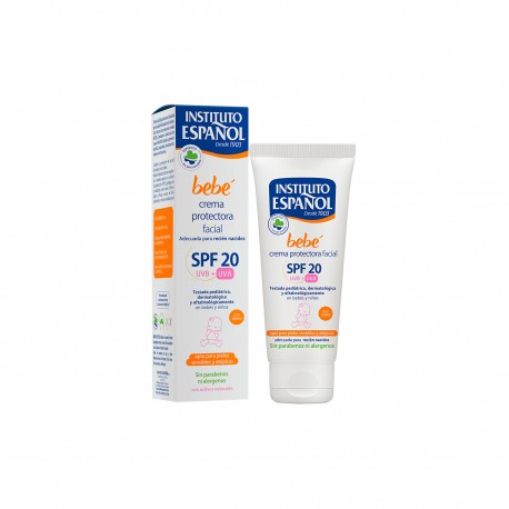 8411047101469 - INSTITUTO ESPAÑOL BEBE PROTECTIVE CREMA FACIAL SPF20 PIEL SENSIBLE SIN ALERGENOS 75ML - BEBES Y MAMAS