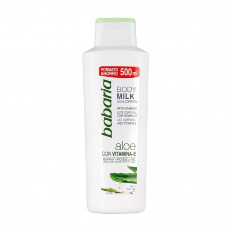 8410412000222 - BABARIA ALOE BODY MILK 500ML - HIDRATACION