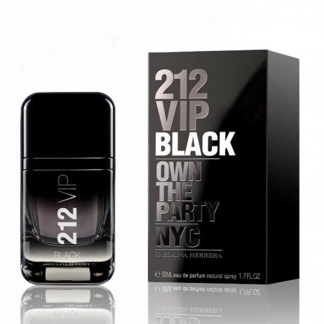 8411061869406 - CAROLINA HERRERA 212 VIP BLACK EAU DE PARFUM 50ML VAPORIZADOR - PERFUMES