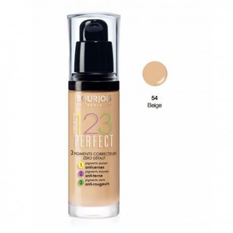 3052503635408 - BOURJOIS 123 PERFECT FOUNDATION CORRECTING PIGMENTS 54 BEIGE - BASE MAQUILLAJE