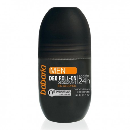 8410412020572 - BABARIA MEN DEO ROLL-ON SIN ALCOHOL ACCION 24H 50ML - DESODORANTE